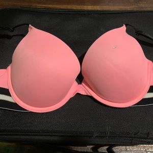 pink, orange and black wire bra from PINK
